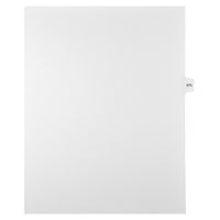 Markmaker - Intercalaires imprimes Legal, Blanc, 1/15th coupe, format lettre, sans trous, 25 tabs/PQT, 5 PQT/Boite, Numero 171-Intercalaires imprimes Legal