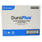 DuraPlus - Papier hygiénique UltraSoft Jumbo à 2 épaisseurs - 1000' - Blanc - Paquet de 8-4
