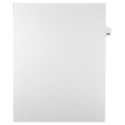 Markmaker - Intercalaires imprimes Legal, Blanc, 1/25th coupe, format lettre, sans trous, 25 tabs/PQT, 5 PQT/Boite, Numero 156-Intercalaires imprimes Legal
