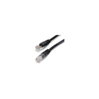StarTech  Câble de raccordement moulé M45PATCH25BK Cat 5e, 25 pi, noir-Deux connecteurs RJ-45 mâles assurent une connectivité transparente