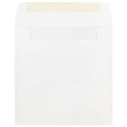 JAM Paper Enveloppes carrées de 6 x 6 po, blanc, 50/paquet-Intérieur vierge où écrire un mot personnalisé