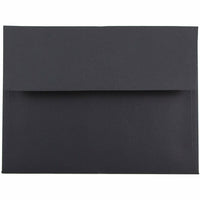JAM Paper Enveloppes A6, noir lisse, 250/paquet-Enveloppes noires lisses