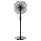 Ecohouzng - Ventilateur sur pied AC de 16 po avec telecommande-Le noir