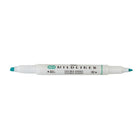 Zebra – Surligneur double pointe style stylo Mildliner, bleu vert doux-L'encre résistante à l'eau douce est translucide et excellente pour la stratification