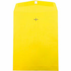 JAM Paper - Enveloppes Colourées pour catalogue à extrémité ouverte - 10 x 13 - avec fermeture à fermoir - jaune recyclé - paquet de 25-Enveloppe jaune