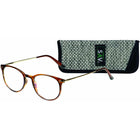 SAV Eyewear - Lunettes anti-lumière bleue trifocales Venice - + 2,50 - Marron brillant-3 forces dans une seule paire de lunettes de lecture