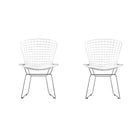Nicer Furniture - chaise de salle à manger - blanc - Paquet de 2-Chaise de salle à manger