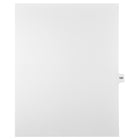 Markmaker - Intercalaires imprimes Legal, Blanc, 1/15th coupe, format lettre, sans trous, 25 tabs/PQT, 5 PQT/Boite, Numero 129-Intercalaires imprimes Legal