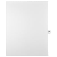 Markmaker - Intercalaires imprimes Legal, Blanc, 1/15th coupe, format lettre, sans trous, 25 tabs/PQT, 5 PQT/Boite, Numero 129-Intercalaires imprimes Legal
