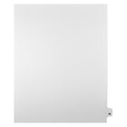 Markmaker - Intercalaires imprimes Legal, Blanc, 1/25th coupe, format lettre, sans trous, 25 tabs/PQT, 5 PQT/Boite, Numero 49-Intercalaires imprimes Legal