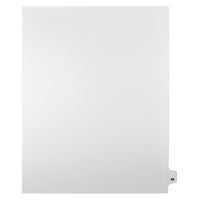 Markmaker - Intercalaires imprimes Legal, Blanc, 1/25th coupe, format lettre, sans trous, 25 tabs/PQT, 5 PQT/Boite, Numero 49-Intercalaires imprimes Legal