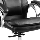 Xtech - Chaise de bureau Executive Comfort avec appui-tête et accoudoirs - Noir-Les roulettes à double roue vous permettent de vous déplacer facilement dans votre burea