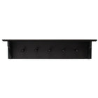 Foster – Étagère murale, 24 larg. x 4,5 prof. x 5,5 haut., 5 patères, noir (FN00380-5INT)-Mesure et capacité de poids: l'étagère flottante mesure 24 "L x 4,5" L x 5,5 "H en dimensions. C'est la taille parfaite pour une entrée, un couloir, un foyer, un placard, un vestiaire, des cuisines, une buanderie / buanderie, des garages et des bureaux . l'étagère murale peut supporter jusqu'à 10 livres, ce qui vous permet de placer des articles avec un peu plus de poids