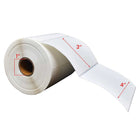Premium Tape - 4 x 3 po (102 mm x 76 mm) Étiquettes Thermiques Directes - Noyau de 1 po (25 mm) - Paquet de 12-Blanc
