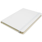 JAM PaperMD – Cahiers de notes à couverture rigide avec fermeture à bande élastique, 5 x 7 po, blanc, 2/pqt-4