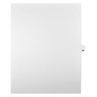 Markmaker - Intercalaires imprimes Legal, Blanc, 1/25th coupe, format lettre, sans trous, 25 tabs/PQT, 5 PQT/Boite, Numero 88-Intercalaires imprimes Legal