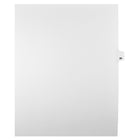 Markmaker - Intercalaires imprimes Legal, Blanc, 1/25th coupe, format lettre, sans trous, 25 tabs/PQT, 5 PQT/Boite, Numero 85-Intercalaires imprimes Legal