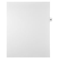 Markmaker - Intercalaires imprimes Legal, Blanc, 1/15th coupe, format lettre, sans trous, 25 tabs/PQT, 5 PQT/Boite, Numero 200-Intercalaires imprimes Legal