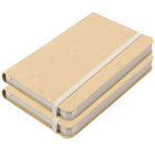 JAM Paper – Cahier à Couverture Rigide Ligné Avec Fermeture Élastique Petit – 3,75 x 5,63 – Ligné – Kraft – Paquet de 2 (340526603g)-Taille : 3 3/4 x 5 5/8 (po)