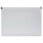Jam Paper Enveloppes de plastique avec fermeture à glissière, 4 1/2 x 6 1/2 po, transparentes, 12/pqt-Transparent