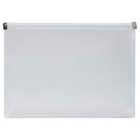 Jam Paper Enveloppes de plastique avec fermeture à glissière, 4 1/2 x 6 1/2 po, transparentes, 12/pqt-Transparent