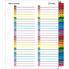 Cardinal – Intercalaires de table des matières imprimables OneStep, 52 onglets, paq./1, multicolore-Solution facile et rapide pour créer des onglets d'index personnalisés
