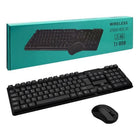 Speedex TJ808 2.4Ghz Wireless Keyboard and Mouse Combo - Black-Récepteur Nano USB