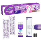 Swiffer - PowerMop Kit multi-surfaces pour le nettoyage des sols-Les tampons de vadrouille multi-surfaces ont plus de 300 bandes de nettoyage atteignant profondément les rainures et le coulis pour enlever les déversements collants, la saleté et la crasse quotidiennes