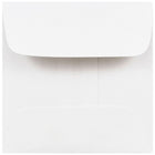 JAM Paper Enveloppes miniatures avec fermeture gommée, format carré, 2 3/8 x 2 3/8 po, blanc, paq./100-Blanc