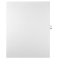 Markmaker - Intercalaires imprimes Legal, Blanc, 1/25th coupe, format lettre, sans trous, 25 tabs/PQT, 5 PQT/Boite, Numero 187-Intercalaires imprimes Legal