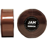 JAM PaperMD – Ruban satiné double face, 1,5 pouces de large x 25 verges, brun chocolat, 2/paquet (808SAchb25g)-Brun chocolat