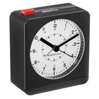 Marathon - Horloge analogique avec veilleuse automatique, noir/blanc (CL030053BK-WH)-La trotteuse silencieuse à mouvement à quartz en continu n’émet aucun tic-tac.