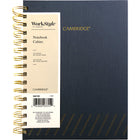 Cambridge – Cahier Workstyle – 8-1/2 po L x 6-3/4 po L – Ligné – 152 Feuilles-Motif doré élégant
