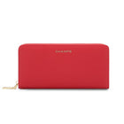 Champs - Portefeuille zippé RFID - Rouge-Faux cuir, rouge