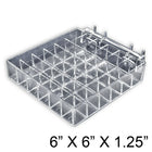 Azar Displays – Plateau à 36 compartiments pour rouges à lèvres pour panneau perforé/à lattes, 2/paquet (225551)-Utilisez ce plateau sur un panneau perforé, un panneau à lattes, ou un sur comptoir
