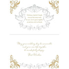 Rosedale – Cartes de souhaits de mariage et enveloppes « For A Special Couple », doré, 5 1/2 x 8 po, 6/paquet (19931)-Cartes de souhaits de qualité comparable à celles qu’on retrouve dans un magasin spécialisé