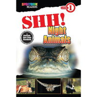 Livre numérique : Spectrum - Shh! Night Animals, 704319-EB, préscolaire à 1re année-Vous recevrez deux courriels : le premier confirmant la totalité de votre commande et le second comportant un lien de téléchargement. Vous pourrez utiliser le lien de téléchargement immédiatement ou plus tard, comme vous le voulez.