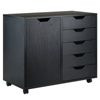 Winsome - Classeur mobile 20630 Halifax, fini noir-Construit de bois composite, fini noir