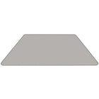 Flash Furniture – Table mobile trapèze, surface de 30x60x1,25 po, hauteur ajustable préscolaire, gris (XUA3060TRPGYHPC)-Table trapézoïdale pour activités de groupe