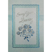 Rosedale – Cartes de souhaits et enveloppes, Sorry You’re Leaving! Goodbye/Goodluck, 5 1/2 x 8 po, 12/paquet (17105)-Imprimé sur papier cartonné non couché de haute qualité