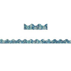 Eureka - 37 x 2,25 po, bordure décorative Blue Harmony, mandala, paquet de 72-Décorations pour la classe
