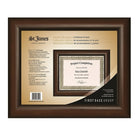 St. James - Cadre pour prix et certificat pour document de format lettre ( 8,5 po x 11 po) - cerisier Milano-Montage mural en orientation paysage ou portrait, ou affichage sur table