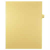 Markmaker - Intercalaires imprimes Legal, Chamois, 1/25th coupe, format lettre, sans trous, 25 tabs/PQT, 5 PQT/Boite, Numero 183-Intercalaires imprimes Legal