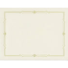 St.Jamesâ„¢ Papier de qualité supérieure à motif Gatsby, feuille d'or, ivoire, paq./15-11 x 8 1/2 po