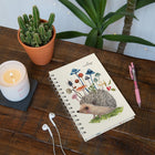 Studio Oh! - Hérisson et champignons Carnet à spirale de taille moyenne - 8.74" x 6.10" - Couleur assortie-5