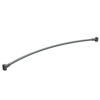 ASI – Tringle de douche, 61 po à 63 po-Tringle à rideau de douche incurvée avec des supports de fixation fabriqués en alliage d'acier inoxydable 18-8, type 304