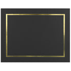 St. James - Porte-certificats/porte-documents - bordure dorée - finition lin - noir - paquet de 5 - 83852-Ajoutez une touche d'élégance, de cérémonie et de sincérité à l'attribution de reconnaissance