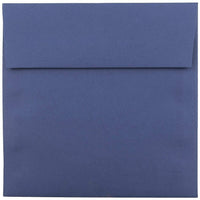 JAM Paper Enveloppes carrées de 5,5 x 5,5 po, bleu présidentiel, 1000/paquet (263917212b)-Enveloppes carrées pour invitation