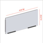 Côté pare-haleine modulaire Mark Maker - Acrylique transparent 1/4" - panneau de 47,5" Lx23,5"H - 2 traverses inférieures de 12"-Fabriqué à partir d'acrylique transparent de 1/4".