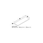 Pro-Linea – Pont, gris écorce-Construction de 1,5 po de calibre commercial avec surfaces au fini en mélamine résistant aux égratignures, aux taches et à l’usure.